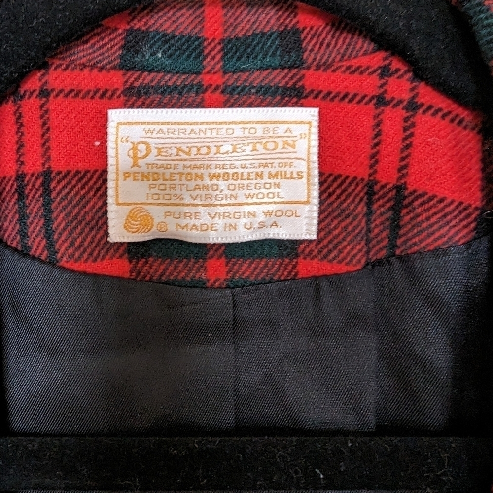 Pendleton vintage plaid wool blazer sz M - Picture 4 of 6